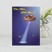 50誕生日👽 UFOエイリアン奪取 招待状 (スタンド正面)