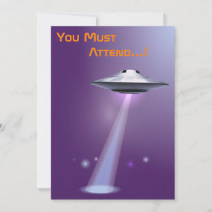 50誕生日👽 UFOエイリアン奪取 招待状