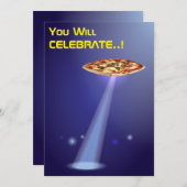 50誕生日👽 UFOエイリアン奪取 招待状 (正面/裏面)