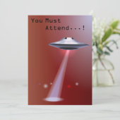 50誕生日👽 UFOエイリアン奪取 招待状 (スタンド正面)