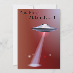50誕生日👽 UFOエイリアン奪取 招待状