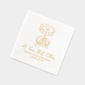 50誕生日A Tiniの少し古いMartiniカクテル 箔ナプキン (左)