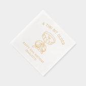 50誕生日A Tiniの少し古いMartiniカクテル 箔ナプキン (右)