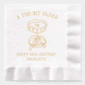 50誕生日A Tiniの少し古いMartiniカクテル 箔ナプキン (正面)