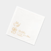 50誕生日A Tiniビット古いMartini応援 箔ナプキン (左)