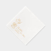 50誕生日A Tiniビット古いMartini応援 箔ナプキン (右)