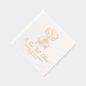 50誕生日A Tiniビット古いMartini応援 箔ナプキン (右)