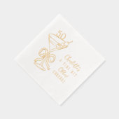 50誕生日A Tiniビット古いMartini応援 箔ナプキン (右)