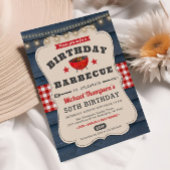 50誕生日BBQサマーバーベキューパーティー 招待状