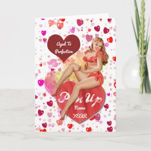 50誕生日HER Gift in Partywareカスタマイズ可能 カード (正面)