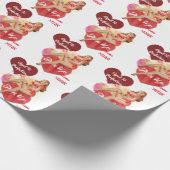 50誕生日HER Gift in Partywareカスタマイズ可能 ラッピングペーパー (角)