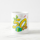 50誕生祝いマグ コーヒーマグカップ (中央)