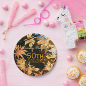 50誕生祝い秋カスタムプレート ペーパープレート (パーティー)