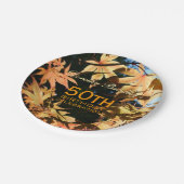 50誕生祝い秋カスタムプレート ペーパープレート (アングル)