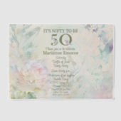 50誕生祝い ベラム紙招待状 (正面)