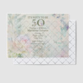 50誕生祝い ベラム紙招待状 (オフセット (招待状))