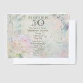 50誕生祝い ベラム紙招待状 (オフセット)