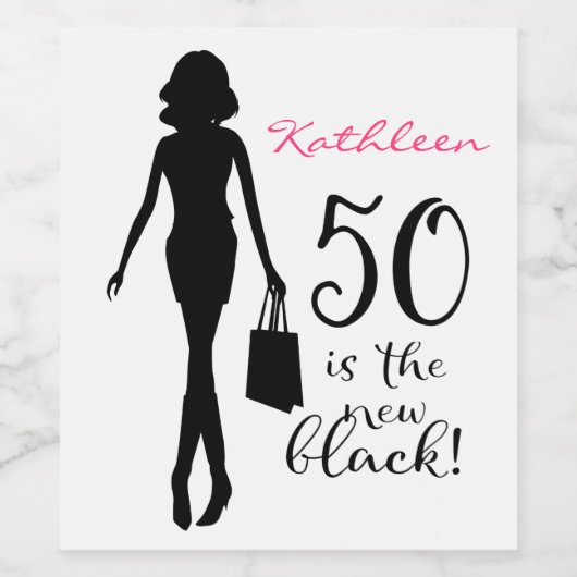 50誕生祝い ワインラベル (シングルラベル)