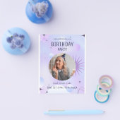 50誕生祝い、写真50誕生日 チラシ (シングル)