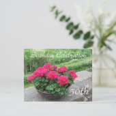 50誕生祝い 招待状 (スタンド正面)