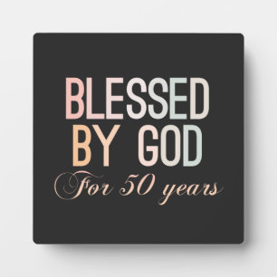 50賛美年の誕生日デザイン フォトプラーク