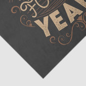 50賛美年の誕生日デザイン 薄葉紙 (詳細)