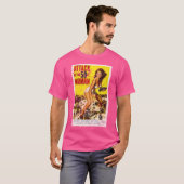 50足女性ヴィンテージBムービーの攻撃 Tシャツ (正面フル)