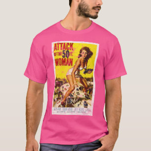 50足女性ヴィンテージBムービーの攻撃 Tシャツ