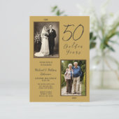 50金エレガントの年50周年結婚 招待状 (スタンド正面)