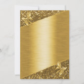 50金ゴールドは記念日結婚を保存する 招待状 (裏面)