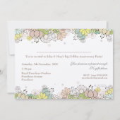 50金ゴールドゴールデン結婚ズ記念写真招待状 招待状 (裏面)