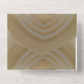 50金ゴールド結婚の記念モットー オールインワン招待状 (裏面)