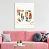 50金ゴールド結婚記念写真白番 キャンバスプリント (インサイチュ (リビング))