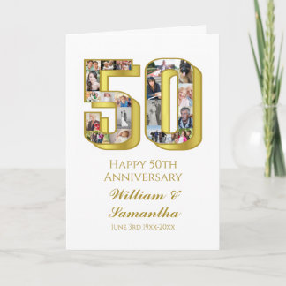 50金ゴールド結婚記念写真集 カード