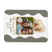 50金ゴールド結婚記念写真集 マグネット (横)