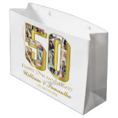 50金ゴールド結婚記念写真集 ラージペーパーバッグ (裏面アングル)