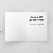 50金ゴールド結婚記念日 カード (内部)