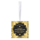 50金ゴールド結婚記念日 キューブオーナメント (右)