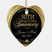 50金ゴールド結婚記念日 セラミックオーナメント (右)