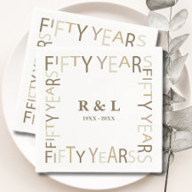 50金ゴールド結婚記念贈呈紙