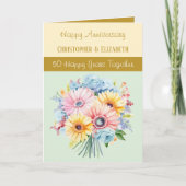 50金ゴールド記念花グリーン カード (正面)