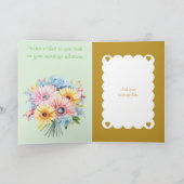 50金ゴールド記念花グリーン カード (内部)