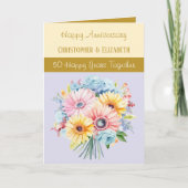 50金ゴールド記念花紫 カード (正面)