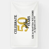 50金祝年50周年結婚記念 横断幕 (縦)