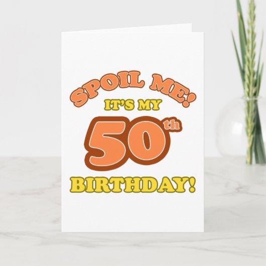 50間抜け番目の誕生日 カード (正面)