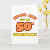 50間抜け番目の誕生日 カード (黄色い花)
