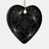 50階調のグレー – Fractal Art セラミックオーナメント (右)