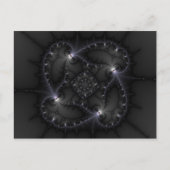 50階調のグレー – Fractal Art ポストカード (正面)