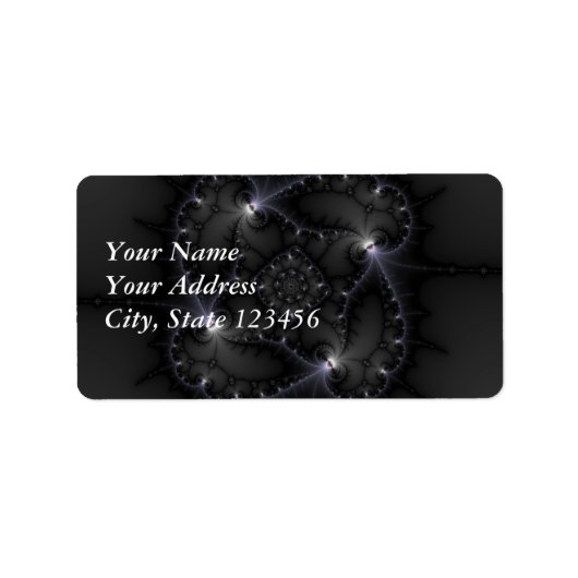 50階調のグレー – Fractal Art ラベル (正面)