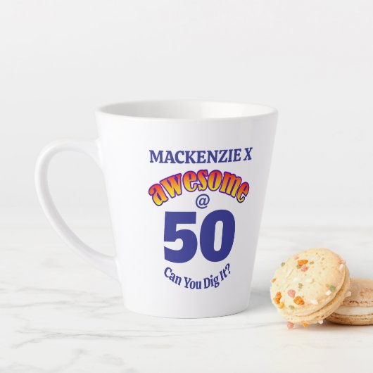 50青素晴らし誕生日 カフェラテマグ (インサイチュ)